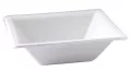 Bols carré 18x18x4cm bagasse blanche